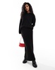 ASOS DESIGN fluffy wide sleeve knit sweater in black - part of a set