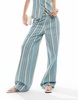 ASOS DESIGN dad jeans in multi stripe
