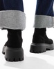 ASOS DESIGN Antigua suede sock boots in black
