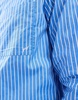 Another Influence striped poplin patch pocket shirt in blue