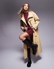 Weekend Collective funnel neck trench coat in camel