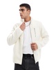 Jack & Jones teddy fleece jacket in white