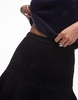 & Other Stories mini skirt with fluted hem in black pane check