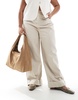 Stradivarius soft touch shoulder bag in brown
