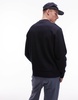Mango crewneck sweatshirt in navy