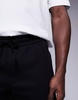 Armani Exchange logo sweat shorts in black