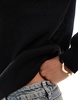 Brave Soul Tall crew neck sweater in black