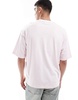 Bershka oversized T-shirt in light pink