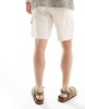 ADPT loose fit carpenter shorts in ecru
