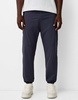 Bershka nylon pants in navy