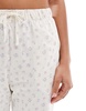 Brave Soul pajama set with floral print in white