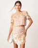 ASOS EDITION embellished disc boxy tshirt in pink - part of a set