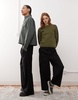 Reclaimed Vintage Unisex Bermuda style pants in black