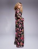 AFRM Ruby long sleeve plunge maxi dress in wallpaper rose print