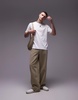 ARKET midweight jersey t-shirt in white