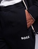 BOSS Green Hadiko cuffed sweatpants regular fit in black - part of a set