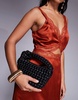 River Island quilted scoop bag in black