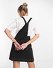 Brave Soul pinafore dress in black