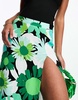 AFRM Deren high rise maxi skirt in green