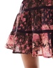 Miss Selfridge cotton lace insert tiered mini dress in patchwork floral