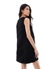 Miss Selfridge cord patch pocket pinny dress in black