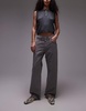 ARKET Shore low waist relaxed boyfriend fit jeans in soft gray wash