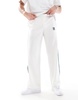 Bershka sport piped sweatpants in white - part of a set