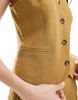 ASOS DESIGN linen look vest in olive