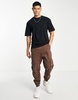 ADPT oversized box fit T-shirt in black