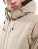 Jack & Jones hooded puffer jacket with tech details in beige