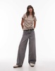 Calvin Klein Jeans monologo slim T-shirt in taupe