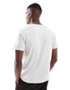 Brave Soul short sleeve t-shirt with raw hem in ecru