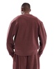 ASOS DESIGN oversized textured cardigan in burgundy - part of a set