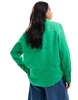 Mango relaxed linen shirt in green