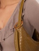 ASOS DESIGN multi way clutch and shoulder bag in green weave