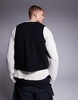 ASOS DESIGN utility vest in black