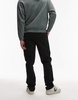 Topman slim chino pants in black
