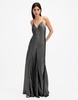 AllSaints Lili maxi dress in metallic gray