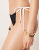 Abercrombie & Fitch cheeky tie side bikini bottoms in black - part of a set