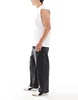Bershka loose baggy fit jeans in black