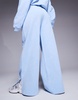 Weekend Collective wide leg sweatpants in dusky blue - part of a set