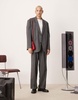 ASOS DESIGN slouchy oversized suit jacket in charcoal mini herringbone