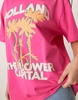 ASOS DESIGN oversized T-shirt with Holland floral graphic in pink