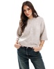 ONLY cropped knitted t-shirt in beige