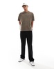 Another Influence acid wash oversized t-shirt in brown