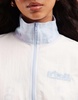 Weekend Collective oversized nylon jacket with graphic in pastel blue - part of a set
