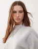 Reclaimed Vintage funnel neck balloon sleeve sweater in gray heather