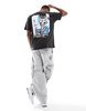 Cotton On Basquiat boxy T-shirt with back art print in black