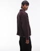 AllSaints Castleford cord jacket in deep purple