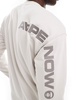 Aape by A Bathing Ape logo knit sweater in gray